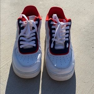 Nike Air Force 1 Low White/Obsidian/Red